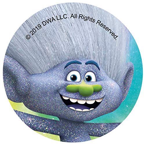 Formycake Trolls (Poppy, Branch, Suki & Guy) - Decoración para Galletas Infantiles - Pasta de Azúcar - 12 Mini Discos