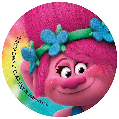 Formycake Trolls (Poppy, Branch, Suki & Guy) - Decoración para Galletas Infantiles - Pasta de Azúcar - 12 Mini Discos