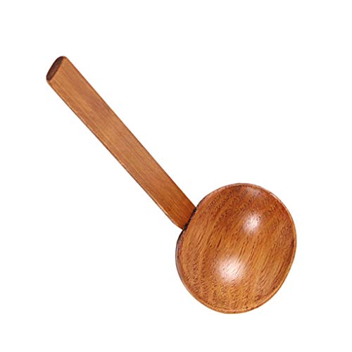 Fornateu Estilo japonés Largo Mango de Madera Cuchara de Sopa Ramen Cuchara Colador Scoop Colador Hot Pot Utensilios de Cocina