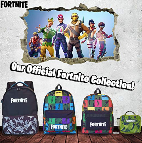 Fortnite Mochilas Escolares Juveniles Para Niños, Mochila Diseño Camuflaje, Bolsa Para el Colegio Viajes Deporte, Merchandising Oficial de Fortnite, Regalos Originales Para Niños Adolescentes