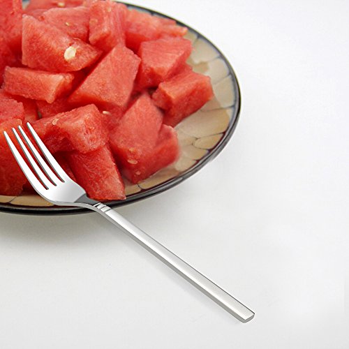 Fosly - Tenedores de postre (12 piezas, acero inoxidable)