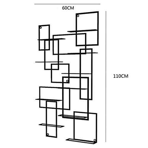 FPigSHS Armarios para Vino Wine Rack montado en la Pared, Expositor de Vino de Hierro, Estante de Almacenamiento de Botella de Vino Colgante de decoración de Pared para Bodega/Bar/Hotel/Restaurante
