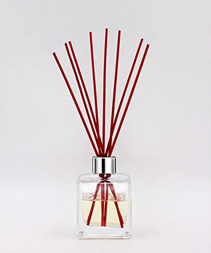 Frandy House Palillos difusores Reed Palillos Naturales del difusor del reemplazo del ratán, 12 X 0.12 Pulgadas 30pcs (Rojo)