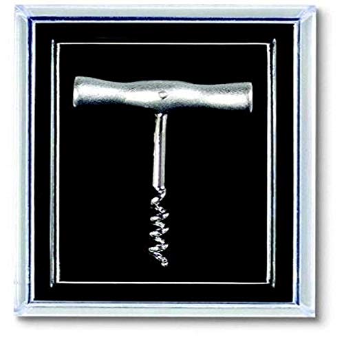 Franmara 7625-BX - Sacacorchos con mango en forma de T, color plateado