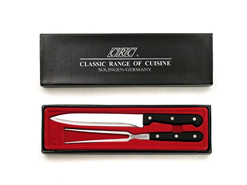 FranquiHOgar Juego de trinchado CONTINENTAL - Cuchillo y tenedor de trinchar de acero