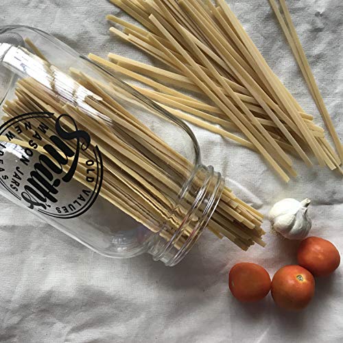 Frasco de vidrio de boca ancha de 1 galón (128 oz / 3.7L) con tapas de plástico y metal - Tira de temperatura GRATUITA