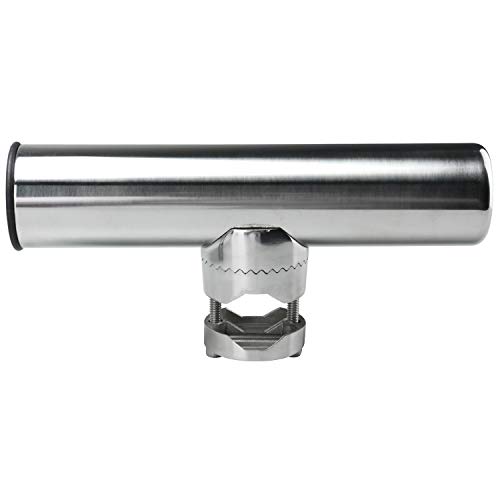 FreeTec Soporte de Varilla de Montaje en Carril Abrazadera Inoxidable en el Soporte de caña de Pescar para rieles 2 PC 1"a 1-1/4"