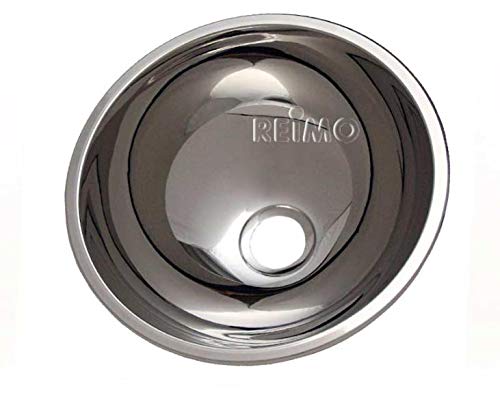 Fregadero de acero inoxidable redondo 300 mm, profundidad 140 mm (9329705096)