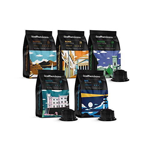 FRHOME - 100 Cápsulas de Café compatibles Caffitaly - kit degustación de 50 cápsulas café compatibles con máquinas Caffitaly - Il Caffè Italiano