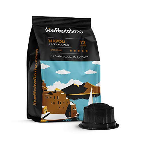 FRHOME - Caffitaly 6,8 x 100 Càpsulas compatibles - Il Caffè Italiano - Mezcla Napoli Intensidad 12