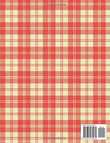 Friday is My Second Favorite F-Word: Blank Lined Notebook / Journal - Tartan Design