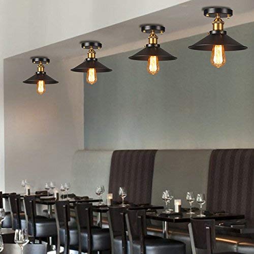 frideko Vintage Industrial Edison Metal lámpara Loft lámpara de techo para casa oficina Restaurante Café, tipo A 40.00 W 110.00 voltsV