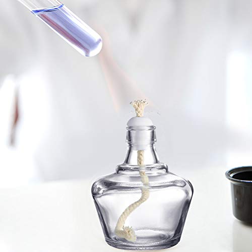 Frienda Lámpara de Quemador de Alcohol Clásica de 2 Piezas, 60 ml y 150 ml con 5 Mechas de Repuesto