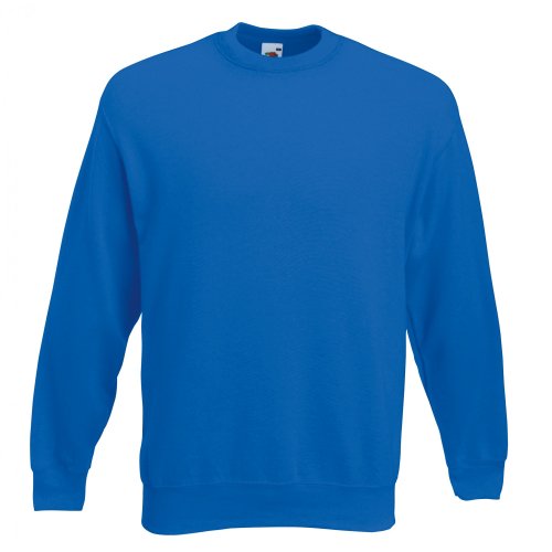 Fruit of the Loom - Sudadera básica con Mangas diseño Set-In Modelo 70/30 Premium (Grande (L)) (Marrón Chocolate)