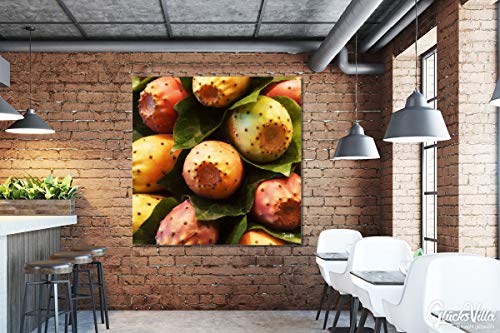 Frutas 3 - XXL - Cuadro de pared (2 cm, 50 x 50 cm), diseño de frutas