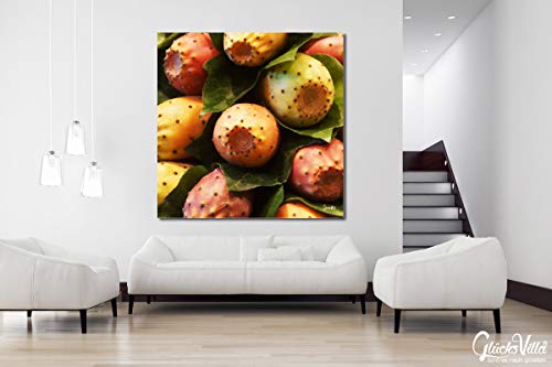 Frutas 3 - XXL - Cuadro de pared (2 cm, 50 x 50 cm), diseño de frutas