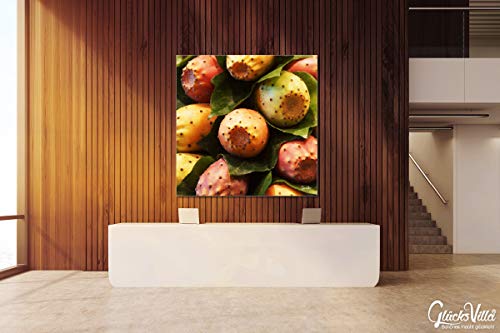 Frutas 3 - XXL - Cuadro de pared (2 cm, 50 x 50 cm), diseño de frutas