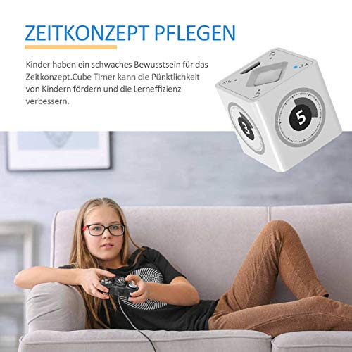 fshark temporizador Cubo Chip Sensor giroscopio para niños, cocina, reuniones, estudio, ejercicios, siestas, Barbacoa