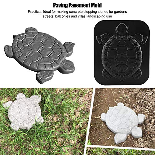 FTVOGUE - Molde para Tortuga con Piedra de Escalar para pavimento de hormigón, para jardín, césped, pavimento