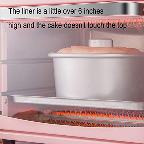 FUDIV Horno eléctrico pequeño de 13 litros Horno casero Mini Capa Mini Horno eléctrico multifunción 1050 vatios, Control de Temperatura Rosa