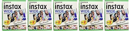 Fujifilm Instax - Set de 5 Cajas de 20 carretes (100 Fotos Formato Ancho) para Fuji Instax 210