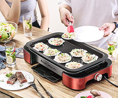FULANTE Barbacoa, Parrilla del hogar Horno eléctrico, Parrilla de hogar sin Humo portátil, máquina de Barbacoa Comercial, Estufa de Pescado a la Parrilla, Que no se pegue
