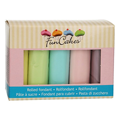 FunCakes 5 Fondants de azúcar para Cubrir x 100 g