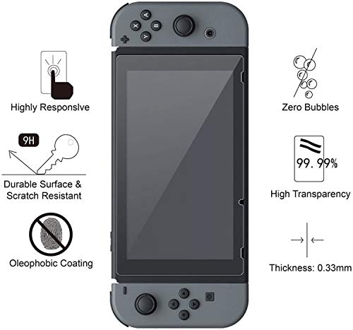 Funda Compatible con Nintendo Switch,HEYSTOP TPU PC Carcasa de Protección con Protector de Pantalla para Nintendo Switch, Anti-Choques/Arañazo (Verde)
