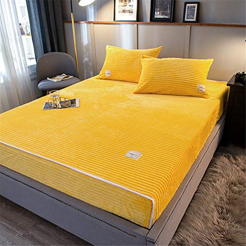 Funda de colchón de Punto antialérgica, Ultra Suave, Transpirable, Anti-Ácaros, Antibacteriano, Funda de Cama de Terciopelo de Cristal Antideslizante, A2 48 * 74 cm (un par de fundas de almohada)