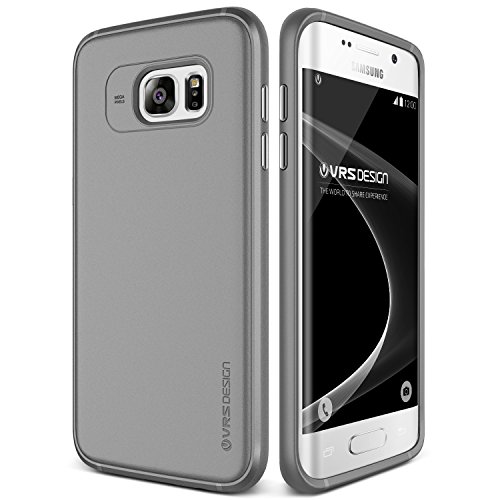 Funda Galaxy S7 Edge VRS Design - Funda Silicona Protectora [Gris] Flexible TPU, Carcasa Choque Absorción Cover movil Ultra Fina [Single Fit] para Samsung Galaxy S7 Edge 2016