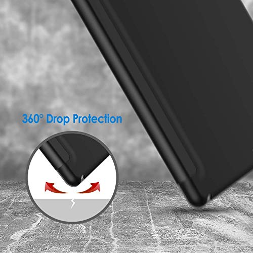 Funda iPad 10.2 Inch 2018/2019,Línea Triangular Moderna y geométrica de Formas contemporáneas con Imagen de Fondo de Nube Clara, Naranja Chocolate,Cubierta Trasera Delgada Smart Auto Wake/Sleep