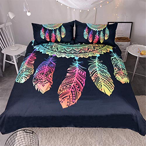 Funda Nórdica Atrapasueños Pluma De Fénix 200X200Cm Hipoalergénica Refrescante Polyester Juego De Ropa De Cama 1 Funda Nórdica 2 Funda De Almohada Moda Inicio Ropa De Cama