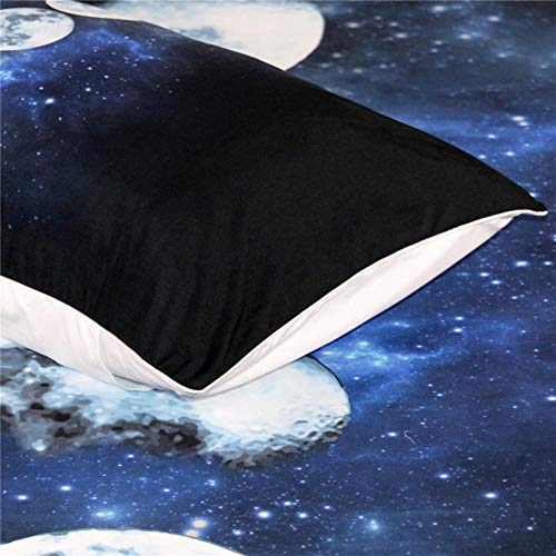 Funda Nórdica Eclipse Lunar 180X200Cm Hipoalergénica Refrescante Polyester Juego De Ropa De Cama 1 Funda Nórdica 2 Funda De Almohada Moda Inicio Ropa De Cama