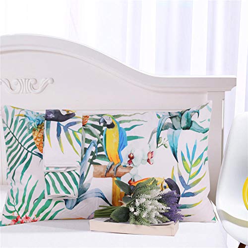 Funda Nórdica Tucán De La Selva Tropical 180X200Cm Juego De Ropa De Cama 1 Funda Nórdica 2 Funda De Almohada Moda Inicio Ropa De Cama Hipoalergénica Refrescante Funda Nórdica