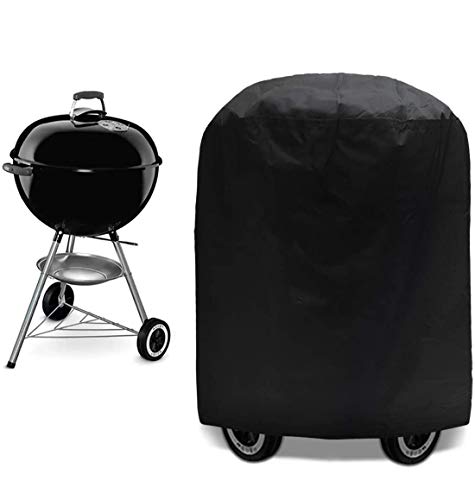 Funda para barbacoas, cubierta de barbacoa, Oxford Funda Protectora Barbacoa, Cubierta para Barbacoa Redonda, Protector para Barbacoa Impermeable/Anti-Viento/UV (75 x 70cm)