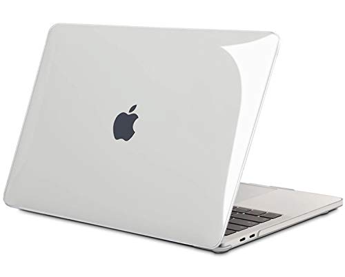 Funda para MacBook Pro 13 2016/ 2017/ 2018/2019, TECOOL Cubierta Plástico Dura Case Carcasa para MacBook Pro 13 Pulgadas con/sin Touch Bar (Modelo: A1706 / A1708 / A1989/ A2159) -Cristal Transparente