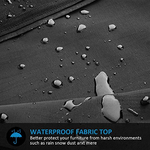 Funda para Sombrilla con varilla de contracción, Impermeable, resistente al viento, anti-UV, resistente al desgarro, tela Oxford 210D Funda para paraguas en extra grande con cremallera(265x40/70/50cm)