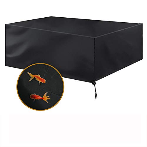 Funda Protectora para Muebles de jardín Funda Muebles Exterior Impermeable Anti-UV Protección Cubierta de Muebles de Mesas Oxford Negro 126 x 126 x 74 cm