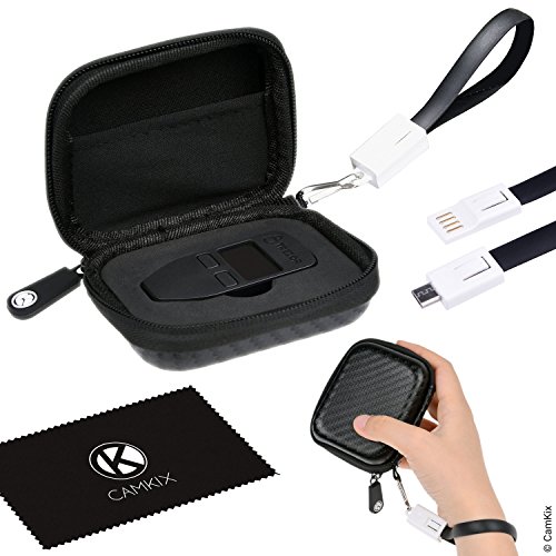 Funda Protectora para Trezor One Bitcoin/Billetera criptomoneda Que Incluye Correa USB para Transporte, alimentación y Transferencia de Datos – De Nylon Duradera con Bolsillo de Malla