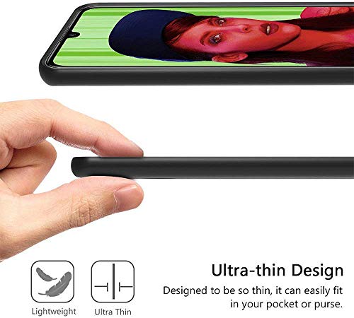 Funda Samsung Galaxy A51 + Protector de Pantalla de Vidrio Templado, Carcasa Ultra Fino Suave Flexible Silicona Colores del Caramelo Protectora Caso Anti-rasguños Back Case - Menta Verde