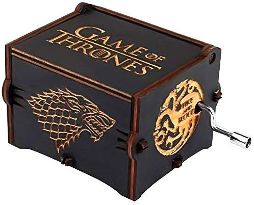 Funmo - Premier - Caja de música, con el Grabado Game of Thrones en Madera, Caja Decorativa