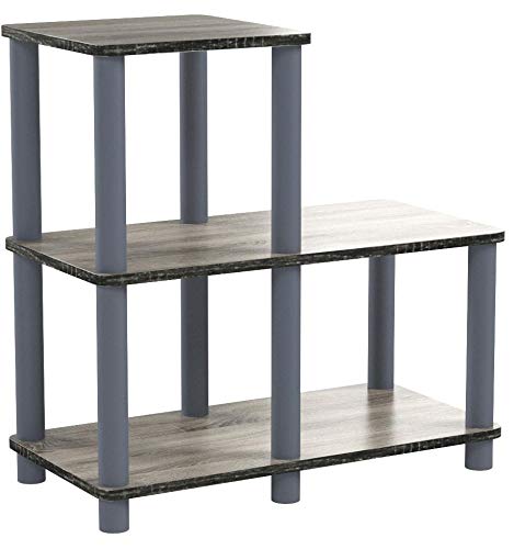 Furinno Estantes sin herramientas Gris/Gris.
