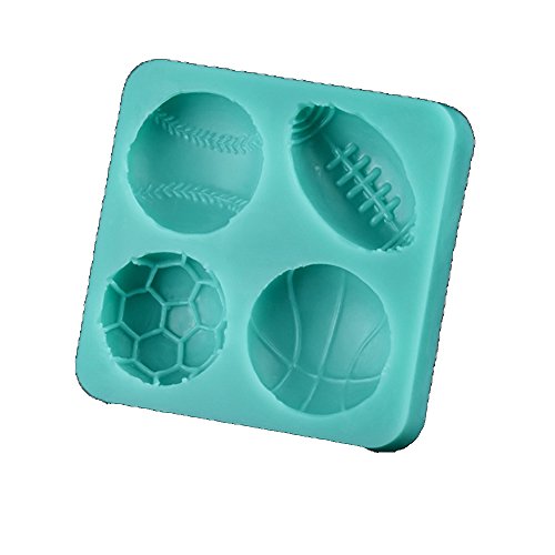 Fútbol Baloncesto Tenis cocina herramientas molde de silicona Fondant Azúcar proceso Mold DIY Pastel Decoración
