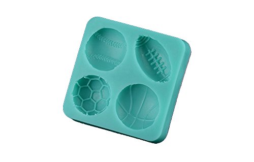Fútbol Baloncesto Tenis cocina herramientas molde de silicona Fondant Azúcar proceso Mold DIY Pastel Decoración