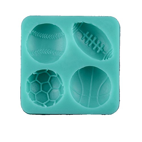 Fútbol Baloncesto Tenis cocina herramientas molde de silicona Fondant Azúcar proceso Mold DIY Pastel Decoración