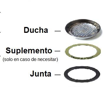 FUTURMAT Kit de reparación mantenimiento ducha junta y suplemento cafeteras exprés