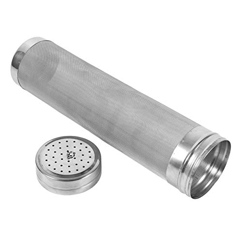 Fydun Filtro de lúpulo, Acero Inoxidable Cerveza casera Cerveza Vino Filtro de la tolva Filtro 300 micras Accesorio útil para el hogar