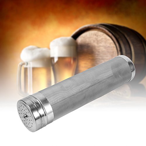 Fydun Filtro de lúpulo, Acero Inoxidable Cerveza casera Cerveza Vino Filtro de la tolva Filtro 300 micras Accesorio útil para el hogar