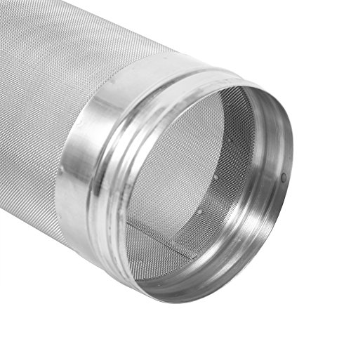 Fydun Filtro de lúpulo, Acero Inoxidable Cerveza casera Cerveza Vino Filtro de la tolva Filtro 300 micras Accesorio útil para el hogar