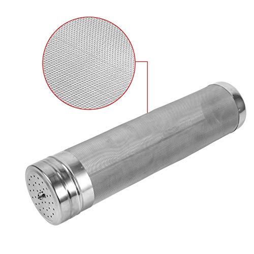 Fydun Filtro de lúpulo, Acero Inoxidable Cerveza casera Cerveza Vino Filtro de la tolva Filtro 300 micras Accesorio útil para el hogar
